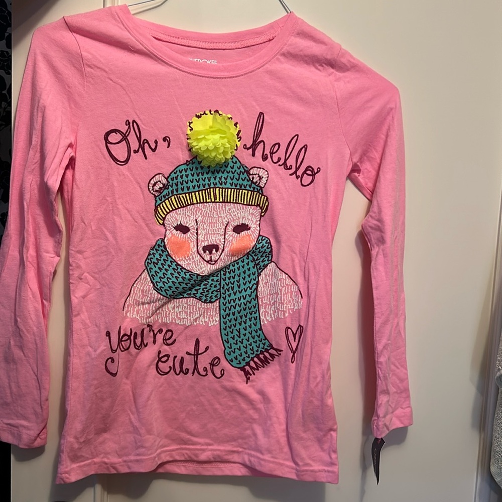 Cute girls pink shirt
